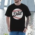 Dad Baseball Ball Vintage Groovy Baseball Daddy Fathers Day Men T-Shirt Dad Baseball Ball Vintage Groovy Baseball Daddy Fathers Day Men T-Shirt
