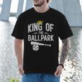 Dad Baseball For Men Baseball Dad King Of Ballpark Men T-Shirt Dad Baseball For Men Baseball Dad King Of Ballpark Men T-Shirt