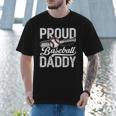 Dad Baseball Men Vintage Proud Baseball Daddy Men T-Shirt