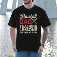 Dad Baseball Dad Teaching Lessons One Swing At A Time Men T-Shirt Dad Baseball Dad Teaching Lessons One Swing At A Time Men T-Shirt