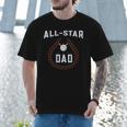 Dad Baseball Tee For Men And Dad Birthday Baseball Dad Men T-Shirt Dad Baseball Tee For Men And Dad Birthday Baseball Dad Men T-Shirt