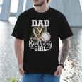 Dad Of The Birthday Girl Baseball Dad Leopard Heart Men T-Shirt Dad Of The Birthday Girl Baseball Dad Leopard Heart Men T-Shirt