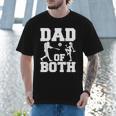 Dad Of Both Gymnastics Baseball Dad Men T-Shirt Dad Of Both Gymnastics Baseball Dad Men T-Shirt
