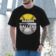Daddio Of Ballers Softball Baseball Dad Men T-Shirt