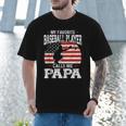 My Favorite Baseball Player Calls Me Papa Baseball Dad Men T-Shirt