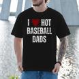 I Love Hot Baseball Dads Red Hearts Men T-Shirt I Love Hot Baseball Dads Red Hearts Men T-Shirt