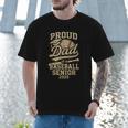 Proud Dad Of A Baseball 2025 Senior Vintage Baseball Dad Men T-Shirt Proud Dad Of A Baseball 2025 Senior Vintage Baseball Dad Men T-Shirt