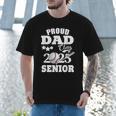 Proud Dad Class Of 2025 Graduation Senior Baseball Dad Men T-Shirt