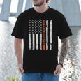 Retro Baseball Dad American Flag Father's Day 4th Of July Men T-Shirt Retro Baseball Dad American Flag Father's Day 4th Of July Men T-Shirt