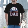 Retro Baseball Dad Game Day Sport Dad Father's Day Men T-Shirt