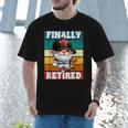 Retro Baseball Retirement Gnome Baseball Dad Finally Retired Men T-Shirt Retro Baseball Retirement Gnome Baseball Dad Finally Retired Men T-Shirt