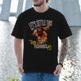 Stoneage Caveman Neolithic History Baseball Dad Father Men T-Shirt