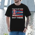 That's My Son Out There Baseball Dad For Men 4th Of July Men Men T-Shirt