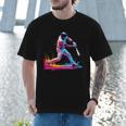 Tie Dye Baseball Dad Fathers Day Men T-Shirt Tie Dye Baseball Dad Fathers Day Men T-Shirt