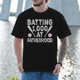Vintage Baseball Dad Batting 1000 At Fatherhood Men T-Shirt Vintage Baseball Dad Batting 1000 At Fatherhood Men T-Shirt