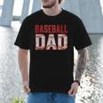 Vintage Baseball Dad Father Tee Player Fan Baseball Ball Men T-Shirt Vintage Baseball Dad Father Tee Player Fan Baseball Ball Men T-Shirt