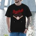 Vintage Baseball Dad Matching Family Father's Day Humor Dad Men T-Shirt