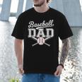 Vintage Baseball Dad Sport Lovers Batter Player Fathers Art Men T-Shirt Vintage Baseball Dad Sport Lovers Batter Player Fathers Art Men T-Shirt