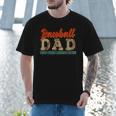 Vintage Baseball Dad Most Stressful Position On The Team Men T-Shirt