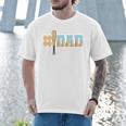 1 Dad Baseball Ice Cream Drip Fathers Day Baseball Daddy Premium Men T-Shirt