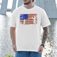 Baseball Coach Baseball Dad American Flag Premium Men T-Shirt Baseball Coach Baseball Dad American Flag Premium Men T-Shirt