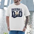 Baseball Dad Daddy Papa Men T-Shirt