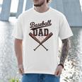 Baseball Dad Father's Day Baseball Daddy Game Day Toddlers Men T-Shirt Baseball Dad Father's Day Baseball Daddy Game Day Toddlers Men T-Shirt