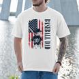Baseball Dad Flag Tee I Raised Mine Ballpark Dad Men T-Shirt