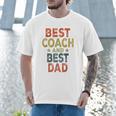 Baseball Dad For Men Vintage Best Coach And Best Dad Men T-Shirt
