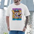 Baseball Dad Squad Fox On The Bat Raglan Baseball Tee Men T-Shirt