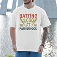 Baseball Dad Vintage Batting 1000 At Fatherhood Men T-Shirt Baseball Dad Vintage Batting 1000 At Fatherhood Men T-Shirt
