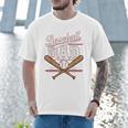 Game Day Baseball Dad Vintage Daddy Father's Day Boys Kids Men T-Shirt