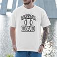 Minimalist Baseball Dad Men T-Shirt Minimalist Baseball Dad Men T-Shirt