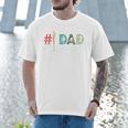 Number One Baseball Dad Father's Day Baseball Player Dad Premium Men T-Shirt