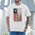 Patriotic USA Flag American Baseball Dad 4th Of July Premium Men T-Shirt