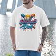 Retro Baseball Dad Dripping Ice Cream Father's Day Men T-Shirt Retro Baseball Dad Dripping Ice Cream Father's Day Men T-Shirt