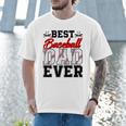 Retro Best Baseball Dad Ever Daddy Happy Fathers Day Men Men T-Shirt