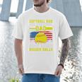 Softball Dad Like A Baseball Dad But Bigger Balls Back Premium Men T-Shirt