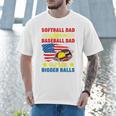Softball Dad Like A Baseball Dad But With Bigger Balls Premium Men T-Shirt Softball Dad Like A Baseball Dad But With Bigger Balls Premium Men T-Shirt