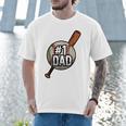 Vintage 1 Baseball Dad Daddy Father's Day Son And Daughter Men T-Shirt Vintage 1 Baseball Dad Daddy Father's Day Son And Daughter Men T-Shirt