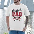 Vintage Baseball Dad Daddy Father's Day Baseball Players Men T-Shirt Vintage Baseball Dad Daddy Father's Day Baseball Players Men T-Shirt