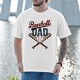 Vintage Baseball Dad Happy Fathers Day Players Toddler Kids Men T-Shirt Vintage Baseball Dad Happy Fathers Day Players Toddler Kids Men T-Shirt