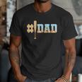 1 Dad Baseball Ice Cream Drip Fathers Day Baseball Daddy Men T-Shirt