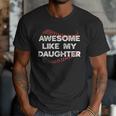 Awesome Like My Daughter Baseball Dad Men T-Shirt