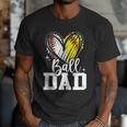 Ball Dad Softball Baseball Dad Daddy Men T-Shirt