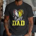 Ball Dad Softball Baseball Dad Fathers Day Men T-Shirt