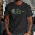 Baseball Art For Men Humor Baseball Dad Men T-Shirt