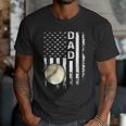 Baseball Dad America Flag Vintage Christmas Xmas Men T-Shirt Baseball Dad America Flag Vintage Christmas Xmas Men T-Shirt