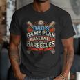 Baseball Dad BBQ Grill Dad's Game Plan Baseball & Barbecues Men T-Shirt Baseball Dad BBQ Grill Dad's Game Plan Baseball & Barbecues Men T-Shirt