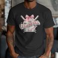 Baseball Dad With Coquette Cute Bow Sport Season Men T-Shirt Baseball Dad With Coquette Cute Bow Sport Season Men T-Shirt